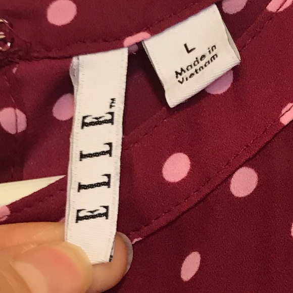 Elle blouse Long sleeve with polkadots - Picture 5 of 8